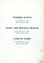 Scale Page, San Francisco 1910 Block Book - Surveys of Potero Nuevo - Flint and Heyman Tracts - Land in Acres